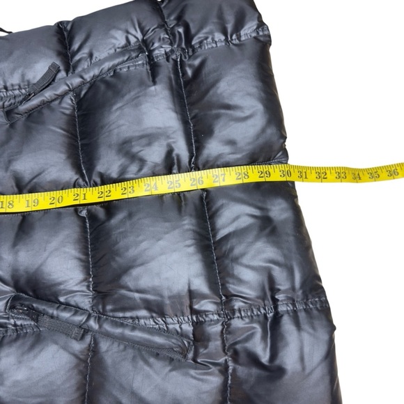 S13 NY Kylie Down Puffer Jacket Women S Black Nylon Coat Cuff Thumbholes No Hood - Picture 11 of 15